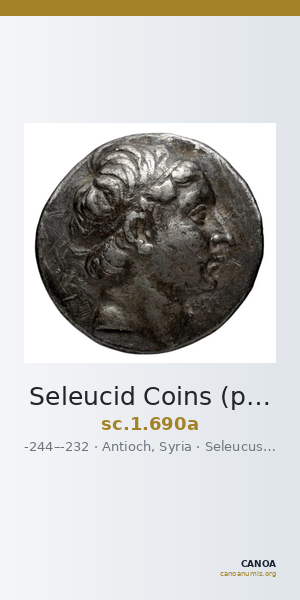 Seleucid Coins (part 1) 690a — CANOA