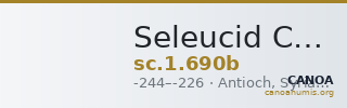 Seleucid Coins (part 1) 690b — CANOA