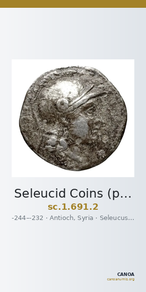 Seleucid Coins (part 1) 691.2 — CANOA