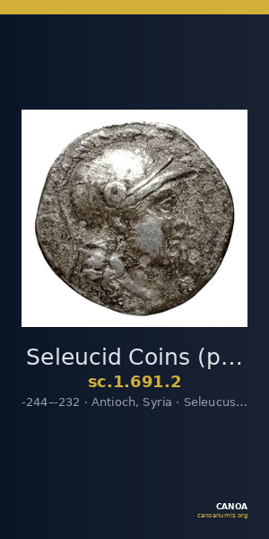 Seleucid Coins (part 1) 691.2 — CANOA