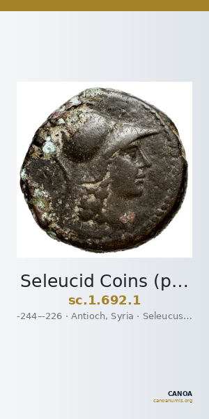 Seleucid Coins (part 1) 692.1 — CANOA