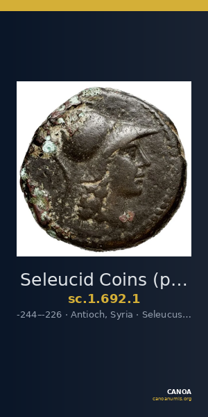 Seleucid Coins (part 1) 692.1 — CANOA