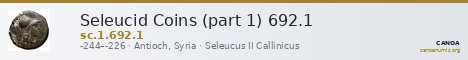 Seleucid Coins (part 1) 692.1 — CANOA