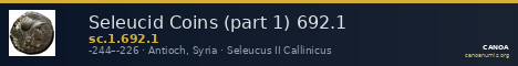 Seleucid Coins (part 1) 692.1 — CANOA