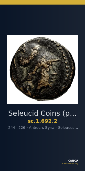 Seleucid Coins (part 1) 692.2 — CANOA