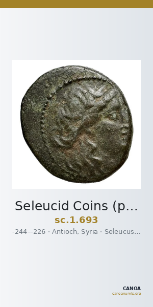 Seleucid Coins (part 1) 693 — CANOA