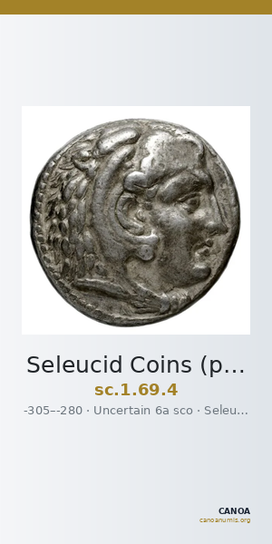 Seleucid Coins (part 1) 69.4 — CANOA