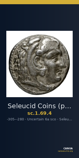 Seleucid Coins (part 1) 69.4 — CANOA