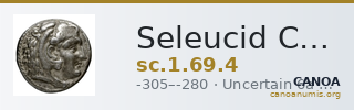 Seleucid Coins (part 1) 69.4 — CANOA