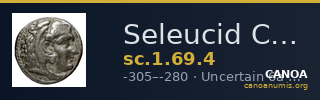 Seleucid Coins (part 1) 69.4 — CANOA
