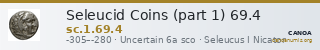 Seleucid Coins (part 1) 69.4 — CANOA