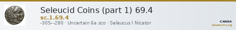 Seleucid Coins (part 1) 69.4 — CANOA