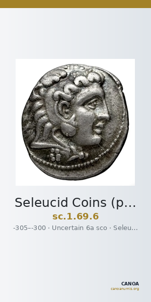 Seleucid Coins (part 1) 69.6 — CANOA