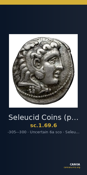 Seleucid Coins (part 1) 69.6 — CANOA