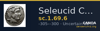 Seleucid Coins (part 1) 69.6 — CANOA