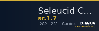 Seleucid Coins (part 1) 7 — CANOA
