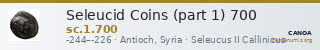 Seleucid Coins (part 1) 700 — CANOA