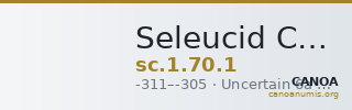 Seleucid Coins (part 1) 70.1 — CANOA