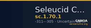 Seleucid Coins (part 1) 70.1 — CANOA