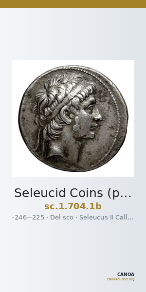 Seleucid Coins (part 1) 704.1b — CANOA