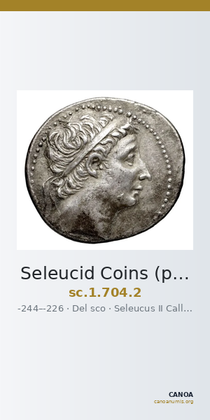 Seleucid Coins (part 1) 704.2 — CANOA