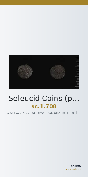 Seleucid Coins (part 1) 708 — CANOA