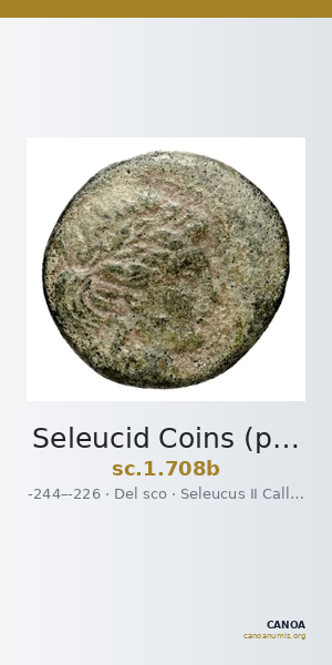 Seleucid Coins (part 1) 708b — CANOA