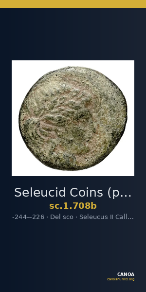Seleucid Coins (part 1) 708b — CANOA