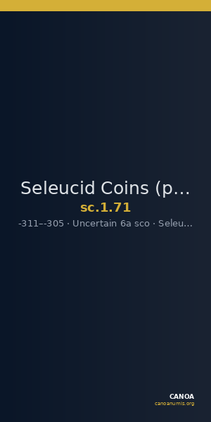 Seleucid Coins (part 1) 71 — CANOA