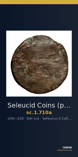 Seleucid Coins (part 1) 710a — CANOA