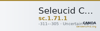 Seleucid Coins (part 1) 71.1 — CANOA