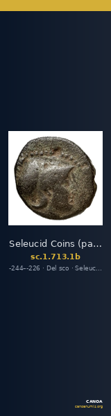 Seleucid Coins (part 1) 713.1b — CANOA