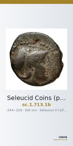 Seleucid Coins (part 1) 713.1b — CANOA