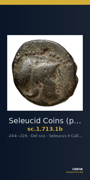 Seleucid Coins (part 1) 713.1b — CANOA
