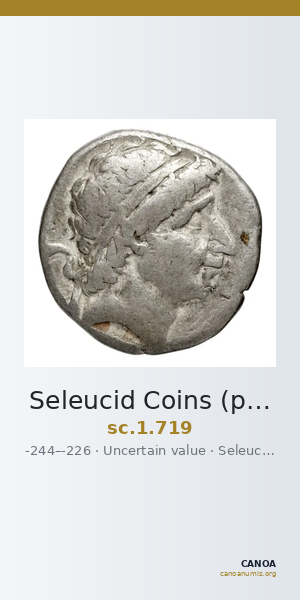 Seleucid Coins (part 1) 719 — CANOA