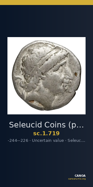 Seleucid Coins (part 1) 719 — CANOA