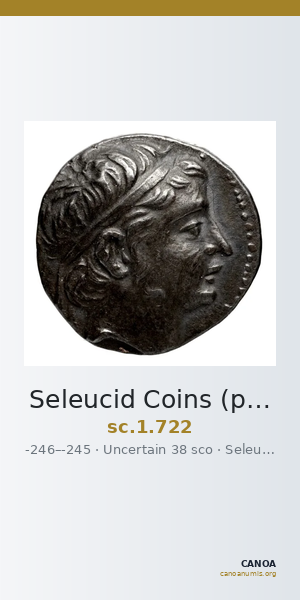 Seleucid Coins (part 1) 722 — CANOA