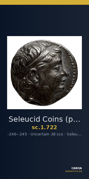 Seleucid Coins (part 1) 722 — CANOA