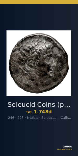 Seleucid Coins (part 1) 748d — CANOA