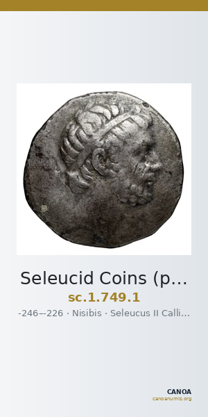 Seleucid Coins (part 1) 749.1 — CANOA