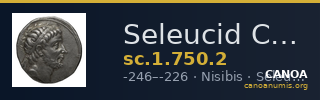 Seleucid Coins (part 1) 750.2 — CANOA