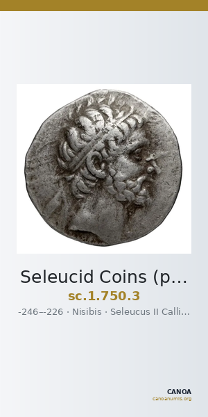 Seleucid Coins (part 1) 750.3 — CANOA