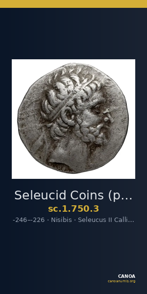 Seleucid Coins (part 1) 750.3 — CANOA
