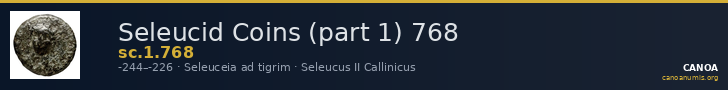 Seleucid Coins (part 1) 768 — CANOA
