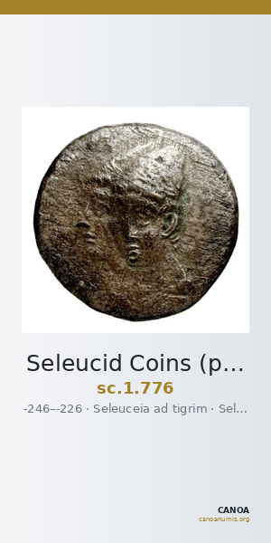 Seleucid Coins (part 1) 776 — CANOA