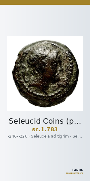 Seleucid Coins (part 1) 783 — CANOA