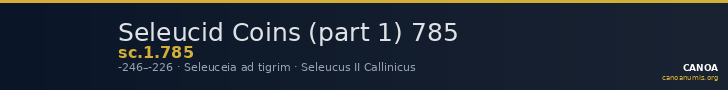 Seleucid Coins (part 1) 785 — CANOA
