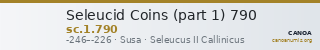 Seleucid Coins (part 1) 790 — CANOA