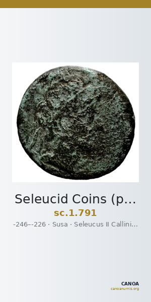 Seleucid Coins (part 1) 791 — CANOA