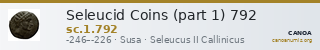 Seleucid Coins (part 1) 792 — CANOA
